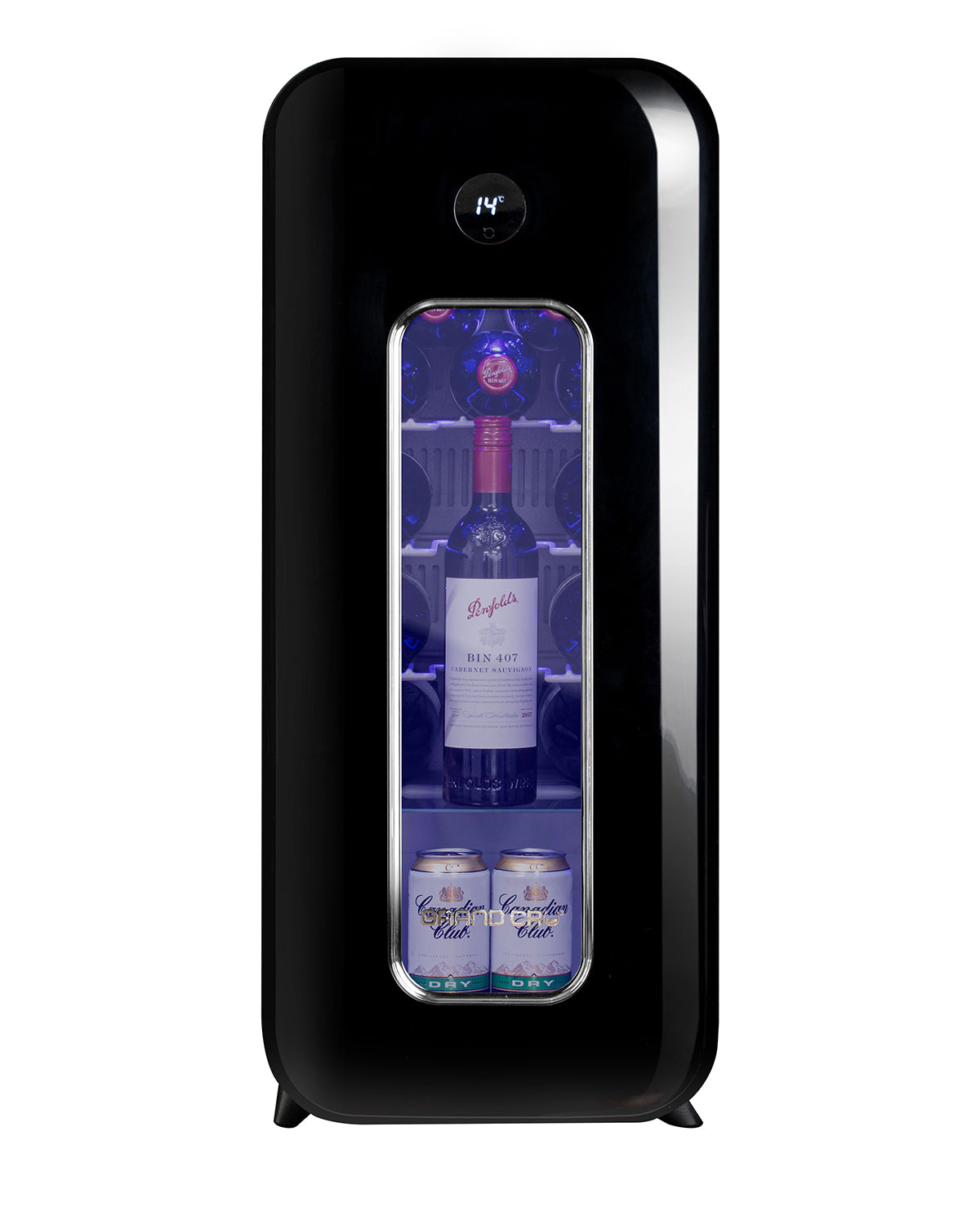 Grand Cru Wine Fridge 15 Bottle Capacity Single Zone GC15SBLK
