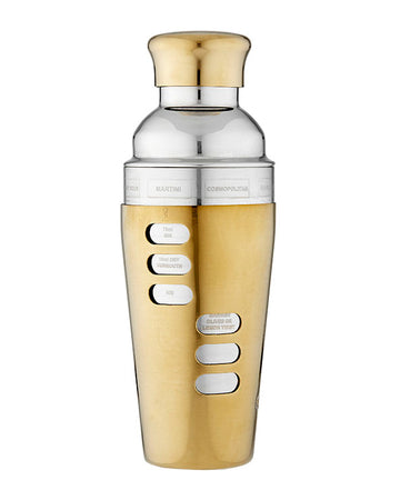 Aurora Recipe Gold Cocktail Shaker