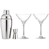 Aurora Silver Cocktail Gift Set 4 Piece