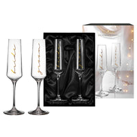Celebration Bride & Groom Champagne Glass 2 Pack