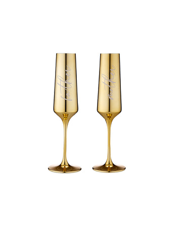 Celebration Mother & Father Champagne Glass 2 Pack