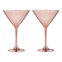 Aurora Rose Martini Glass 2 Pack