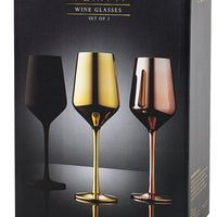 Aurora Gold Wine Glass 2 Pack