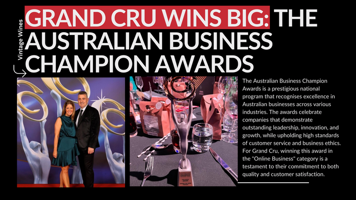 Grand Cru Wins Big: Championing Excellence at the Australian Business Champion Awards