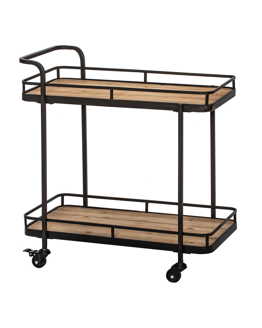 Bradley Rustic Bar Cart