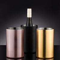 Aurora Matte Black Wine Cooler