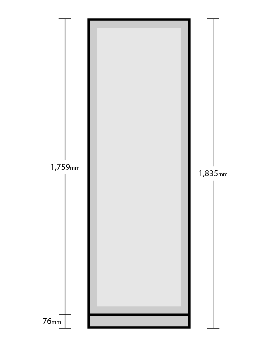 Grand Cru PRO 194 Bottle Single Zone Wine Fridge - Refurbished R2 (Right)