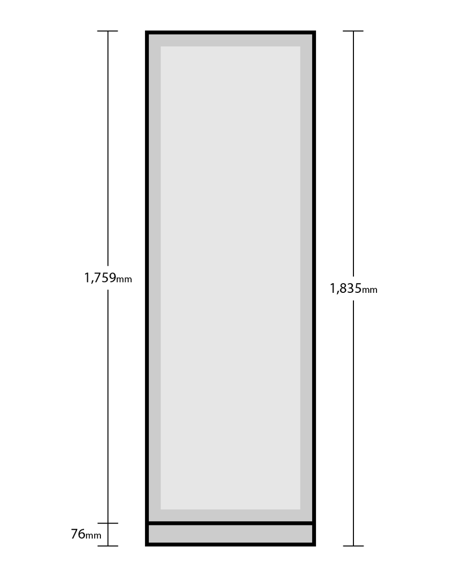 Grand Cru PRO 194 Bottle Single Zone Wine Fridge - Refurbished R2 (Right)