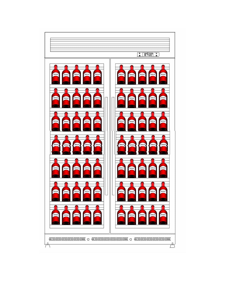 Grand Cru Commercial 126 Bottle Wine Fridge – Premium Wine Storage & Display