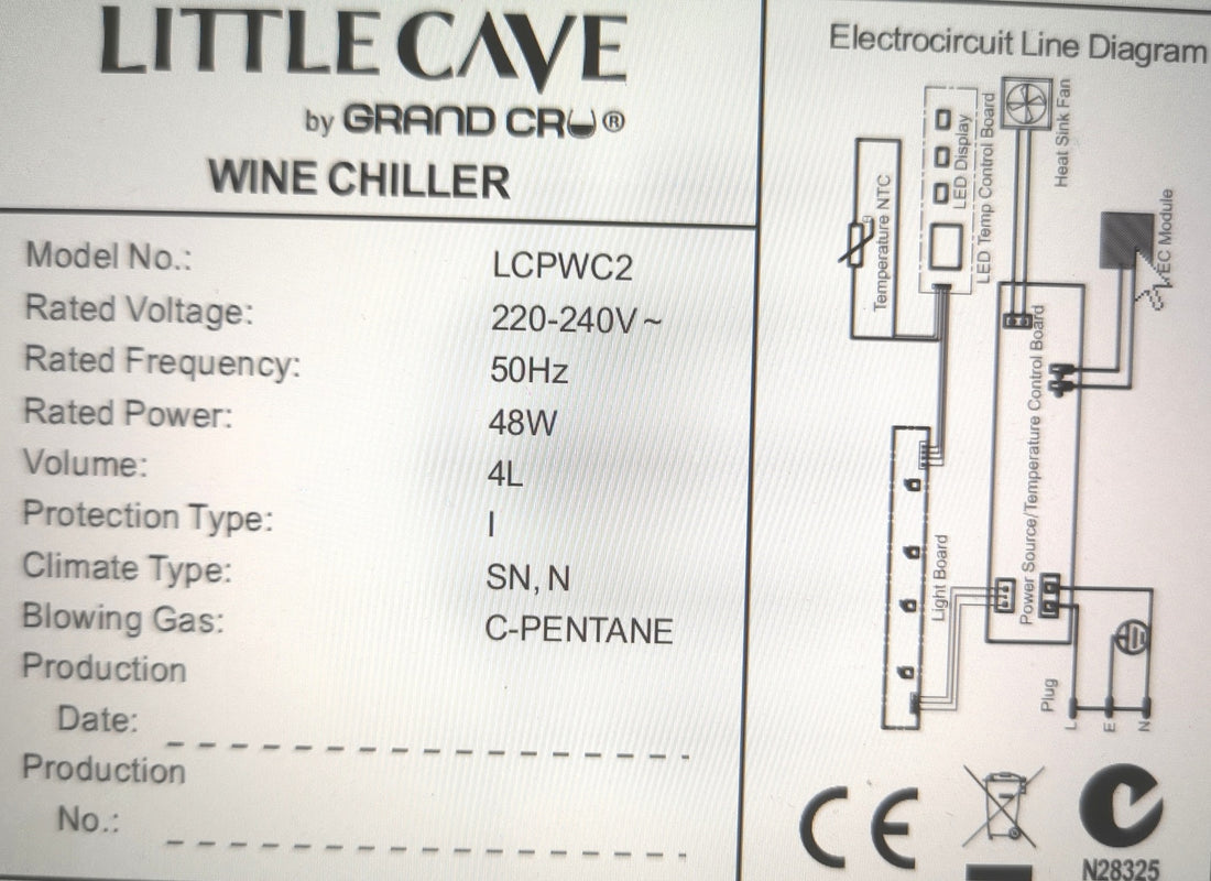 Little Cave 2 Bottle Thermoelectric Wine Chiller