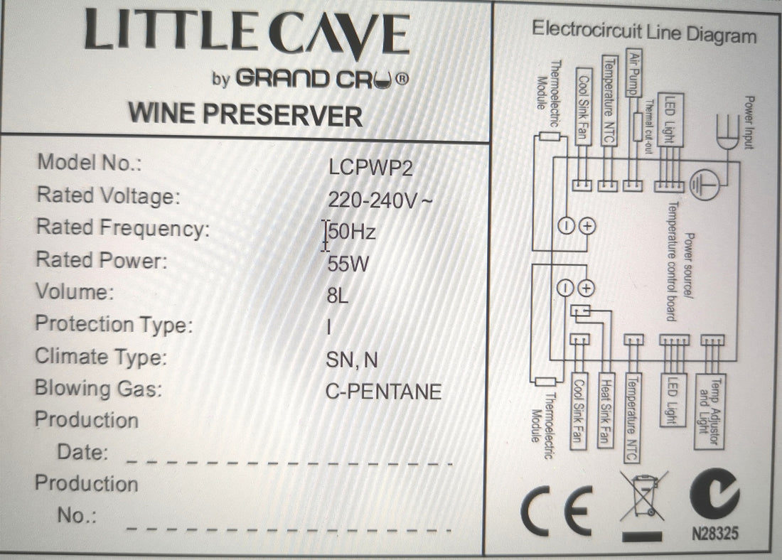 Little Cave 2 Bottle Wine Preserver and Chiller