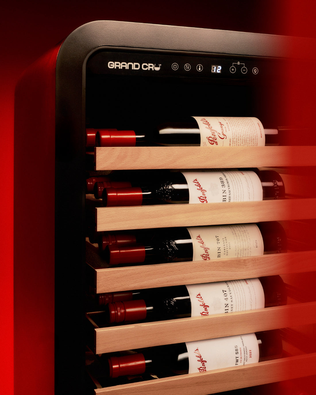 Grand Cru  Label View 90 Bottle Single Zone Wine Fridge