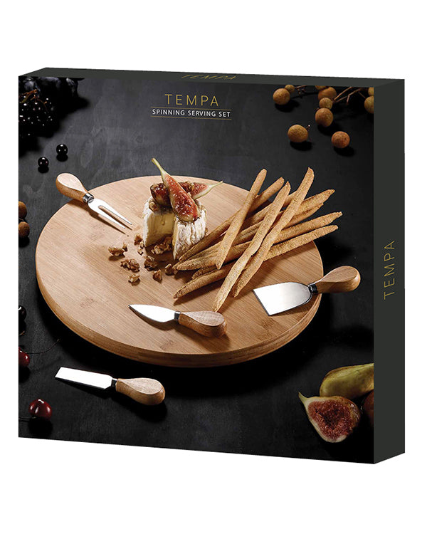 Fromagerie Spinning Serving Set - Bamboo