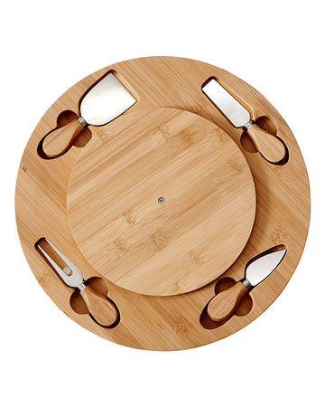 Fromagerie Spinning Serving Set - Bamboo