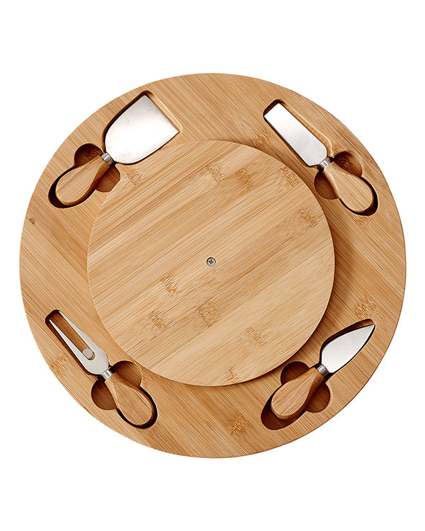 Fromagerie Spinning Serving Set - Bamboo