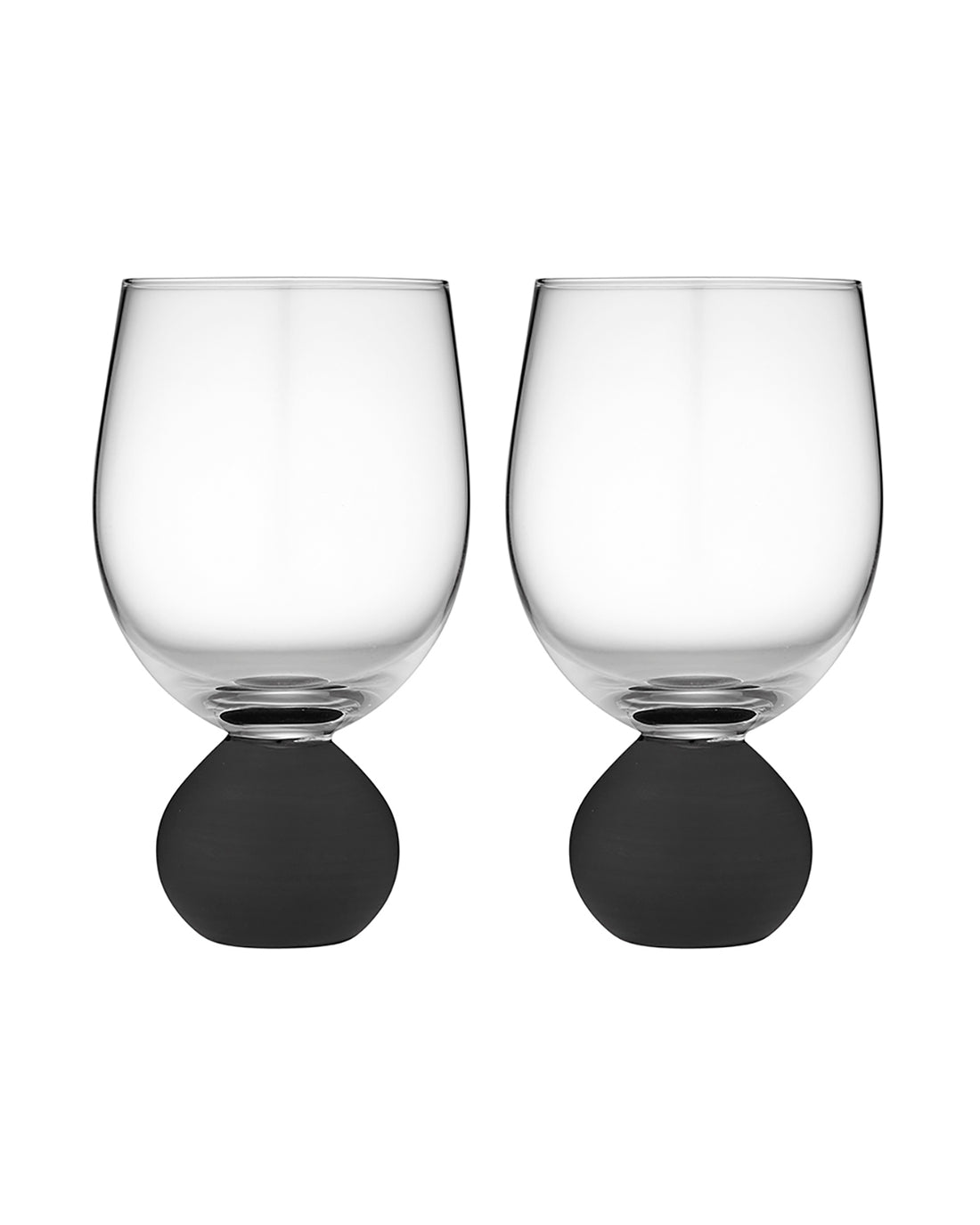 Astrid Matte Black Wine Glass 2 Pack