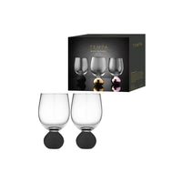Astrid Matte Black Wine Glass 2 Pack