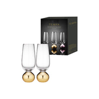 Astrid Gold Champagne Glass 2 Pack
