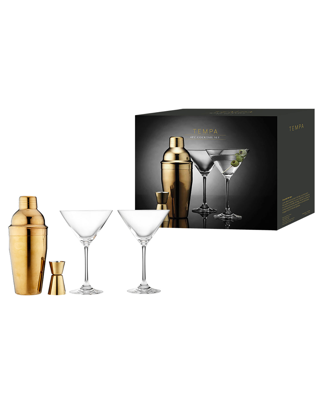 Aurora Gold Cocktail Gift Set 4 Piece