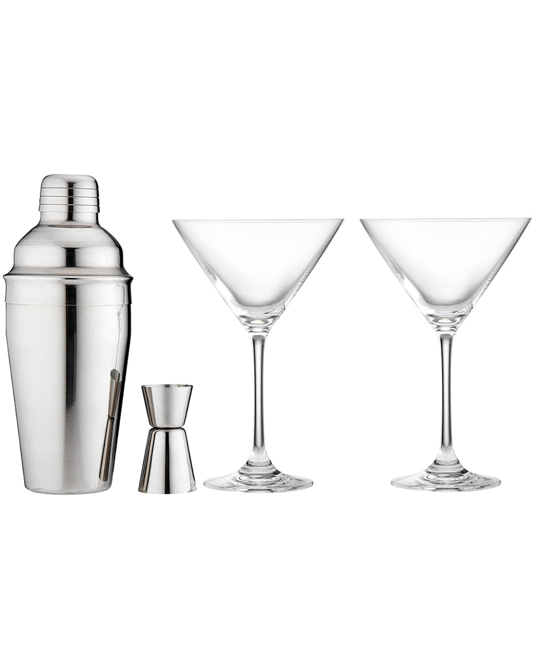 Aurora Silver Cocktail Gift Set 4 Piece