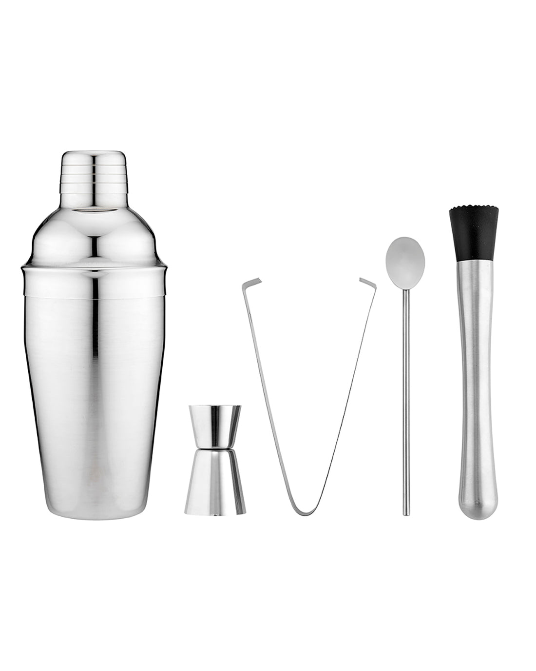 Aurora Silver Cocktail Set 5 Piece