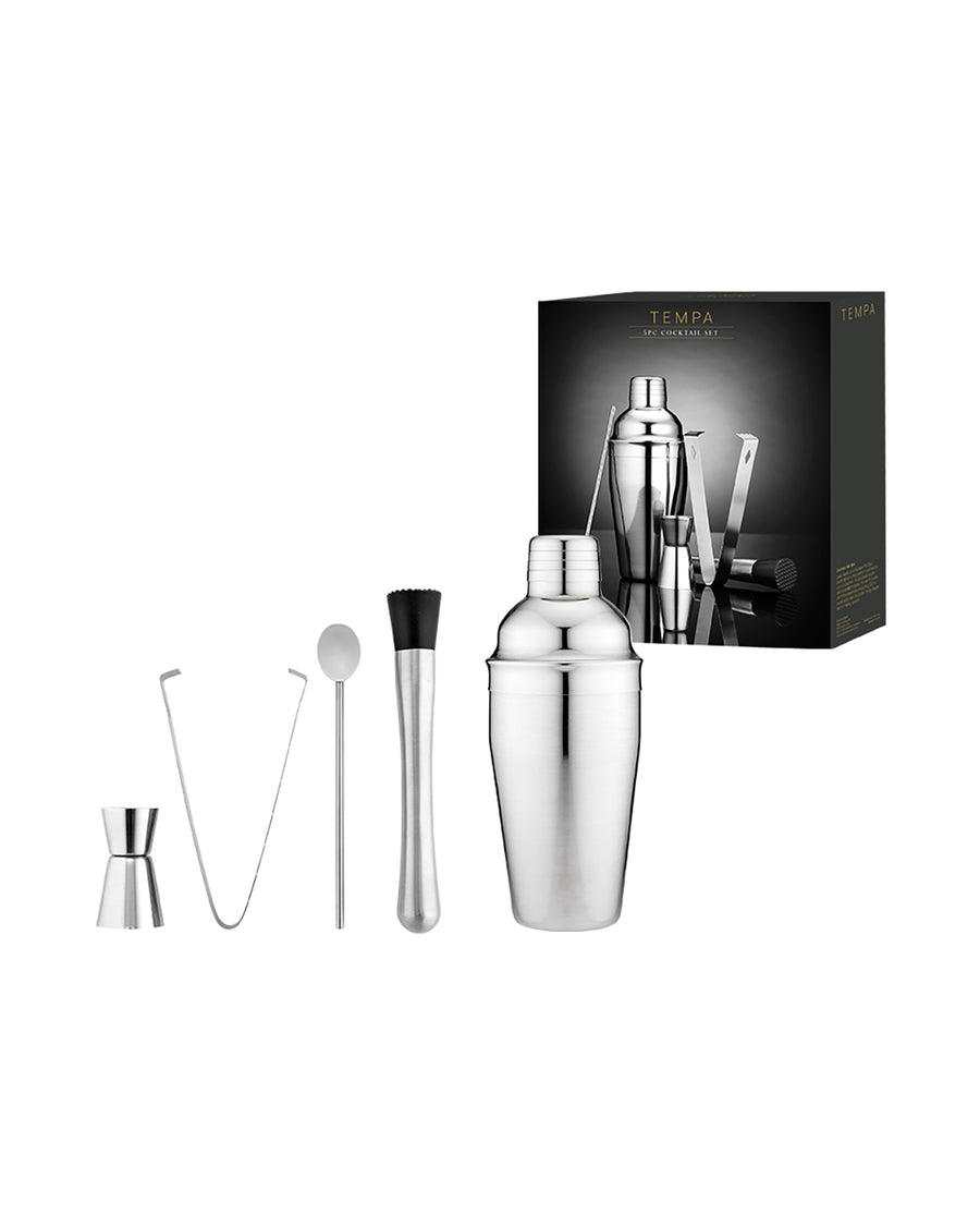 Aurora Silver Cocktail Set 5 Piece