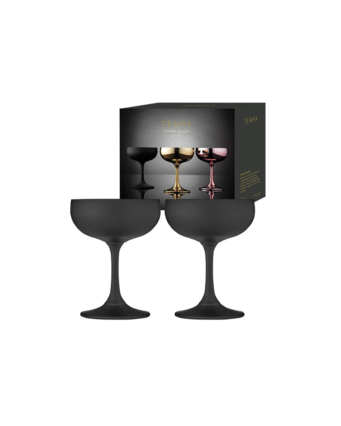 Aurora Matte Black Champagne Vintage Saucer