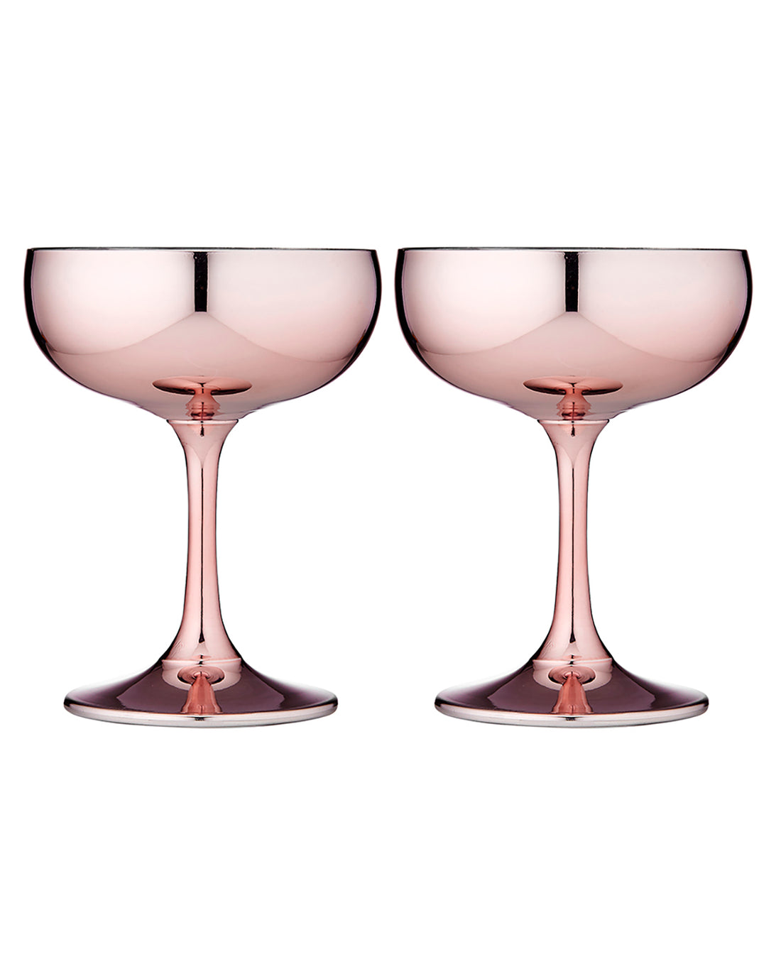 Aurora Rose Champagne Vintage Saucer 2 Pack