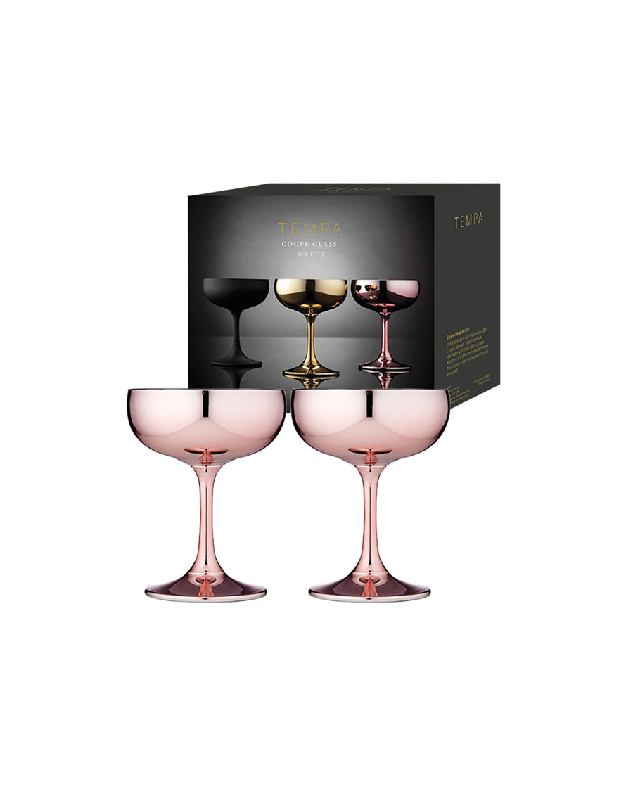 Aurora Rose Champagne Vintage Saucer 2 Pack