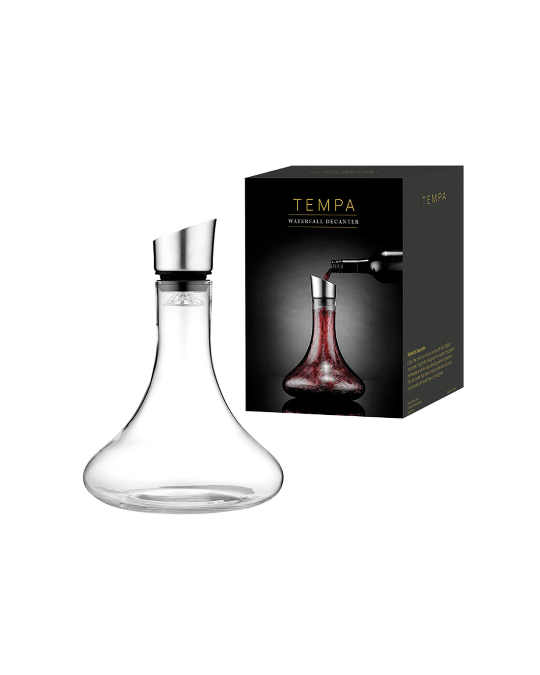 1.8L High Clear Hand Blown Lead Free Crystal Glass Wine Decanters