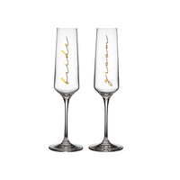 Celebration Bride & Groom Champagne Glass 2 Pack