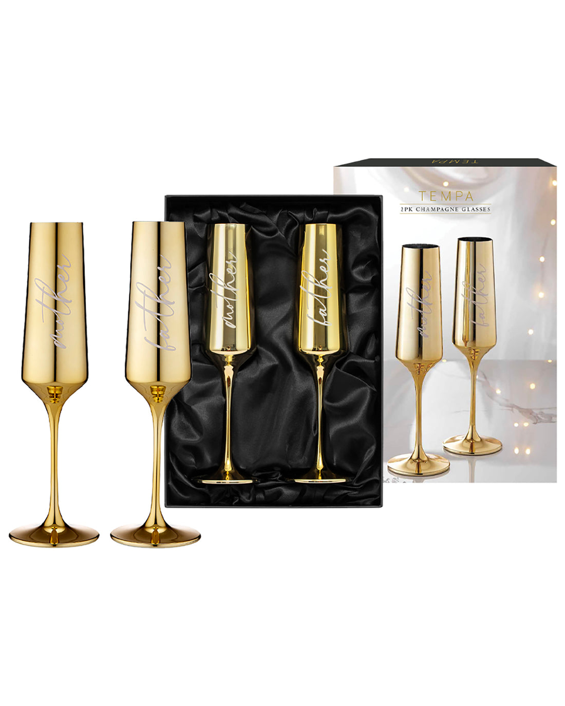 Celebration Mother & Father Champagne Glass 2 Pack