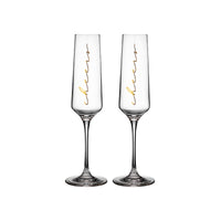 Celebration Cheers Champagne Glass 2 Pack