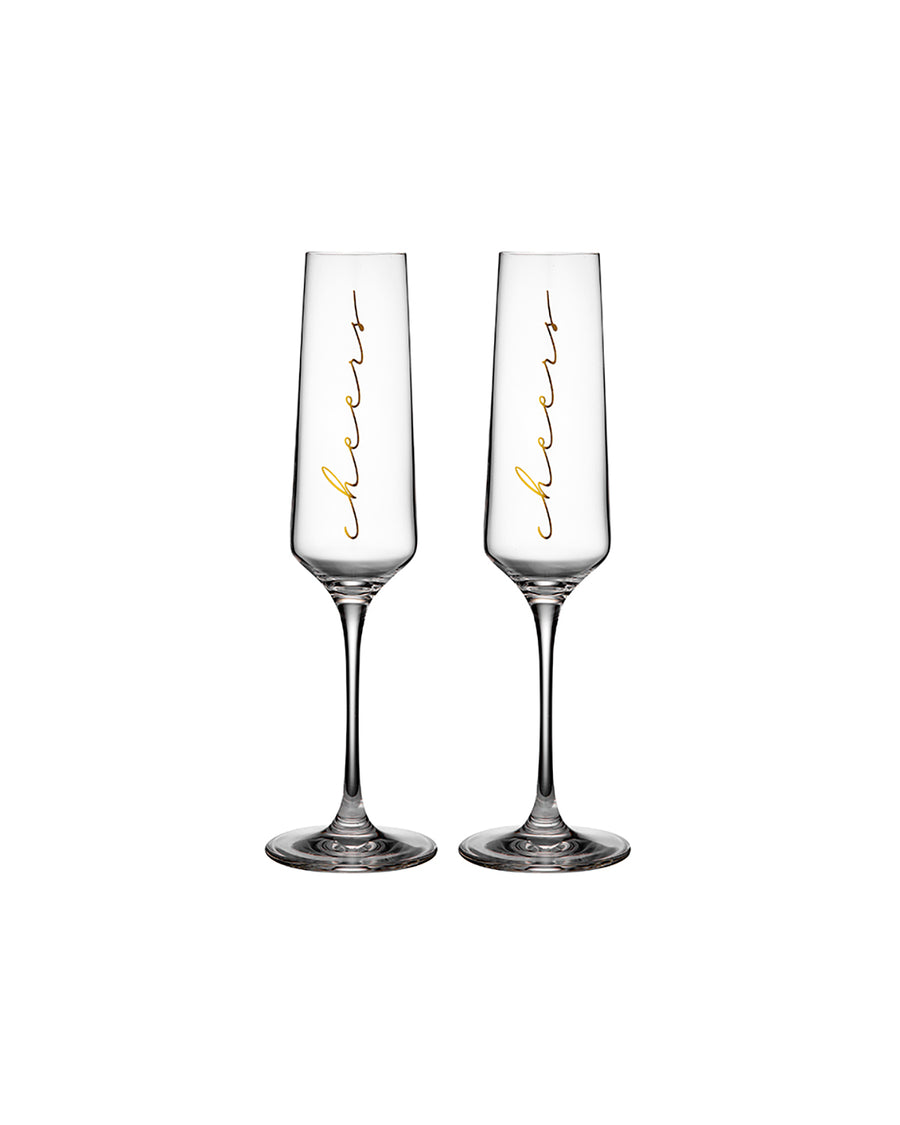 Celebration Cheers Champagne Glass 2 Pack