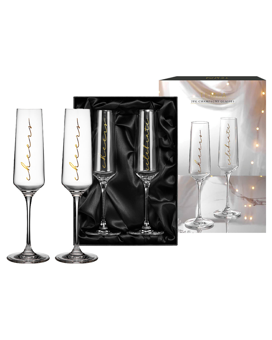 Celebration Cheers Champagne Glass 2 Pack