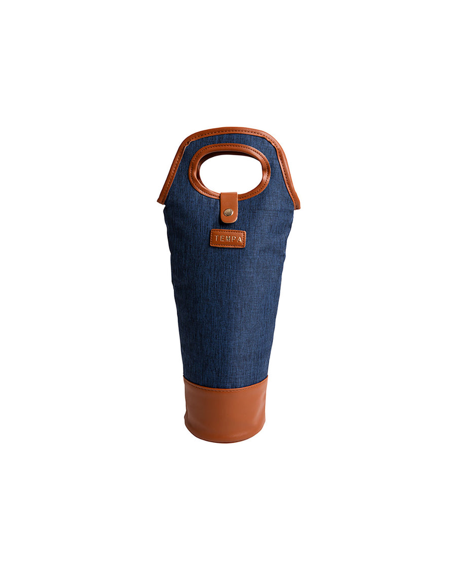 Avery Navy Insulated Single Wine Bag