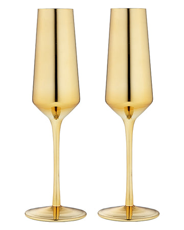 Aurora Gold Champagne Glass 2 Pack