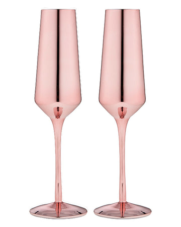 Aurora Rose Champagne Glass 2 Pack