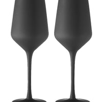 Aurora Matte Black Wine Glass 2 Pack