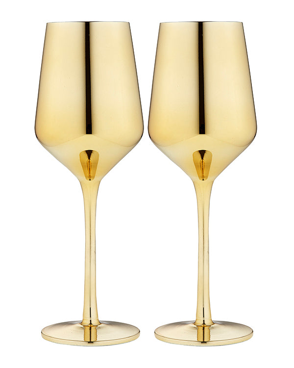 Aurora Gold Wine Glass 2 Pack