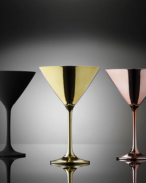 Aurora Gold Martini Glass 2 Pack