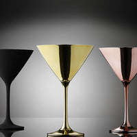 Aurora Matte Black Martini Glass 2 Pack