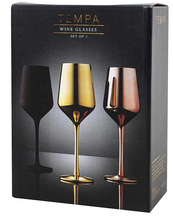 Aurora Gold Wine Glass 2 Pack