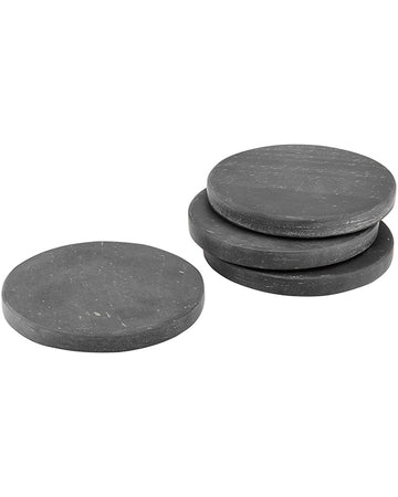 Buckley Black 4pk Coaster