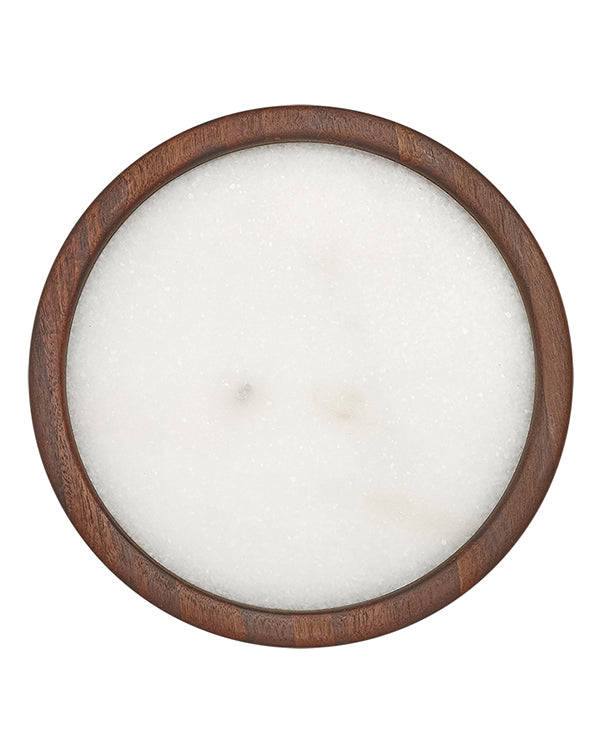 Buckley White 25cm Round Serving Board