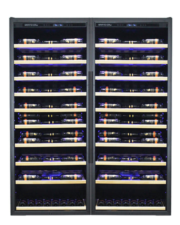 Grand Cru 586 Bottle 'Label View' Dual Zone Wine Fridge