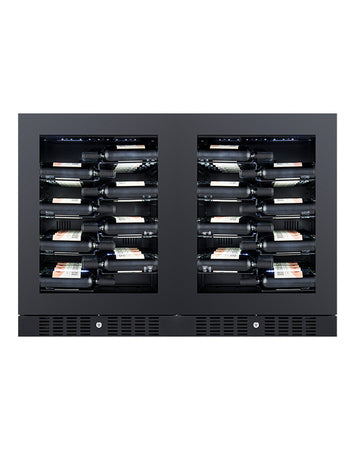 Grand Cru 80 Bottle 'Label View' Dual Zone Wine Fridge