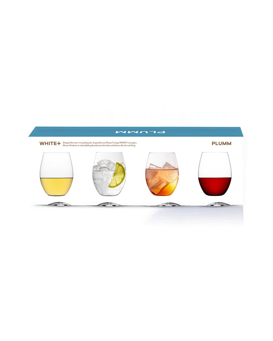 Plumm Outdoors Stemless WHITE+