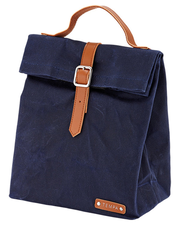 Tempa Buckle Insulated Navy Lunch Bag