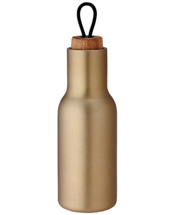 Tempa Brushed Gold Drink Bottle